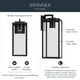 Branner One Light Outdoor Wall Mount (59112BKTDS)