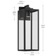 Branner One Light Outdoor Wall Mount (59113BKTDS)