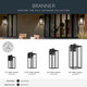 Branner One Light Outdoor Wall Mount (59114BKTDS)