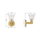 Lotus One Light Wall Sconce (LOT-701-LG)