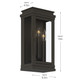Lundon Three Light Outdoor Wall Mount (59162OZ)