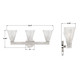Lotus Three Light Bath (LOT-703-PN)