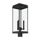 Kichler - 59166BK - Three Light Outdoor Post Lantern - Lundon - Black
