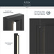 Arik LED Outdoor Wall Mount (59171BKLED)