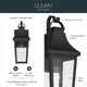 Cleary One Light Outdoor Wall Mount (59193BKT)