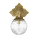 Orly One Light Wall Sconce (ORY-1001-AG-CL)