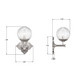Orly One Light Wall Sconce (ORY-1001-PN-CL)
