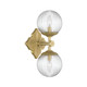 Crystorama - ORY-1002-AG-CL - Two Light Wall Sconce - Orly - Aged Brass