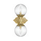 Orly Two Light Wall Sconce (ORY-1002-AG-CL)