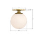 Orly One Light Semi Flush Mount (ORY-1003-AG-WH)