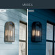 Marea Two Light Outdoor Wall Mount (59203BKT)