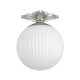 Orly One Light Semi Flush Mount (ORY-1003-PN-WH)