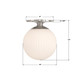 Orly One Light Semi Flush Mount (ORY-1003-PN-WH)
