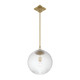 Orly One Light Pendant (ORY-1007-AG-CL)