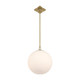 Orly One Light Pendant (ORY-1007-AG-WH)