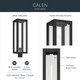 Calen One Light Outdoor Post Lantern (59211BKT)