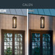 Calen One Light Outdoor Pendant (59212BKT)