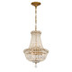 Crystorama - ROS-A1006-AG-CL-MWP - Five Light Chandelier - Roslyn - Aged Brass