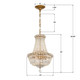 Roslyn Five Light Chandelier (ROS-A1006-AG-CL-MWP)