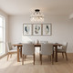 Abigail Four Light Semi-Flush Mount (ABI1718MBK)
