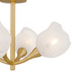 Adelyn Four Light Semi-Flush Mount (ADEL1722GFL)
