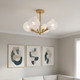 Adelyn Four Light Semi-Flush Mount (ADEL1722GFL)