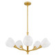 Adelyn Five Light Chandelier (ADEL5030GFL)