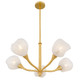 Adelyn Five Light Chandelier (ADEL5030GFL)
