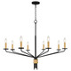 Alexander Eight Light Chandelier (ALEX5040MBK)