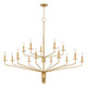 Quoizel - ALEX5055BRG - 15 Light Chandelier - Alexander - Brushed Gold