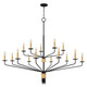 Alexander 15 Light Chandelier (ALEX5055MBK)