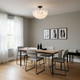 Audrey Four Light Semi-Flush Mount (AUD1718MBK)