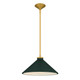 Quoizel - BRADE1814BRG - One Light Pendant - Bradbury - Brushed Gold