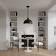Braylon Four Light Pendant (BRAY1814MBK)