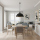 Braylon One Light Pendant (BRAY2826MBK)