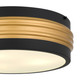Emmett Three Light Flush Mount (EMM1616MBK)