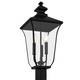 Farley Three Light Outdoor Post Lantern (FARL9010MBK)