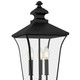 Farley Three Light Outdoor Post Lantern (FARL9010MBK)