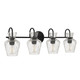 Hollis Four Light Vanity (HLL8630MBK)