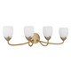 Jacobs Four Light Vanity (JACO8632BGD)