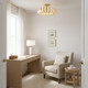 Knight Five Light Semi-Flush Mount (KNIG1722SGD)