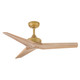 Hinkley - 903744FHB-NDD - 44 Smart Fan - Chisel - Heritage Brass