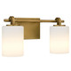Quoizel - MORR8615WS - Two Light Vanity - Morris - Weathered Brass
