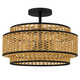 Teton Three Light Semi-Flush Mount (TET1716MBK)