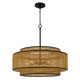Quoizel - TET2830MBK - Five Light Pendant - Teton - Matte Black