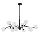 Walker 12 Light Chandelier (WALK5040MBK)