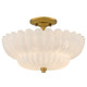 Quoizel - WHP1716BRG - Four Light Semi-Flush Mount - Whitecap - Brushed Gold