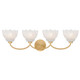 Whitecap Four Light Vanity (WHP8631BRG)