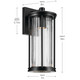 Barras One Light Outdoor Wall Mount (59023BKDS)