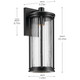 Barras One Light Outdoor Wall Mount (59024BKDS)